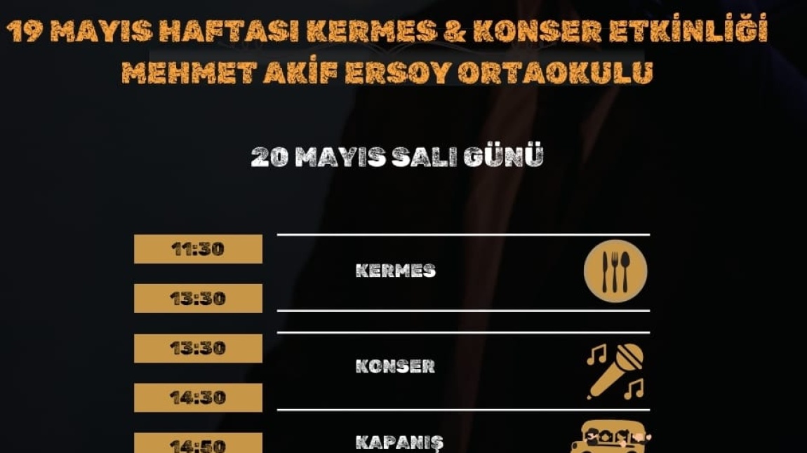 19 Mayıs Haftası Kermes ve Konser Etkinliğimiz